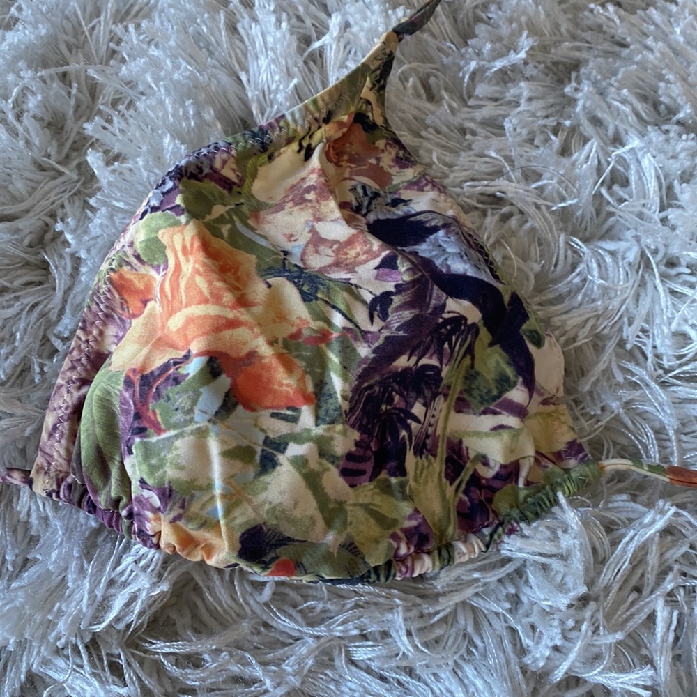 Jean Paul Gaultier Soleil Tropical String Bikini with Flamingos, Flowers & Water - Picture 4 of 6